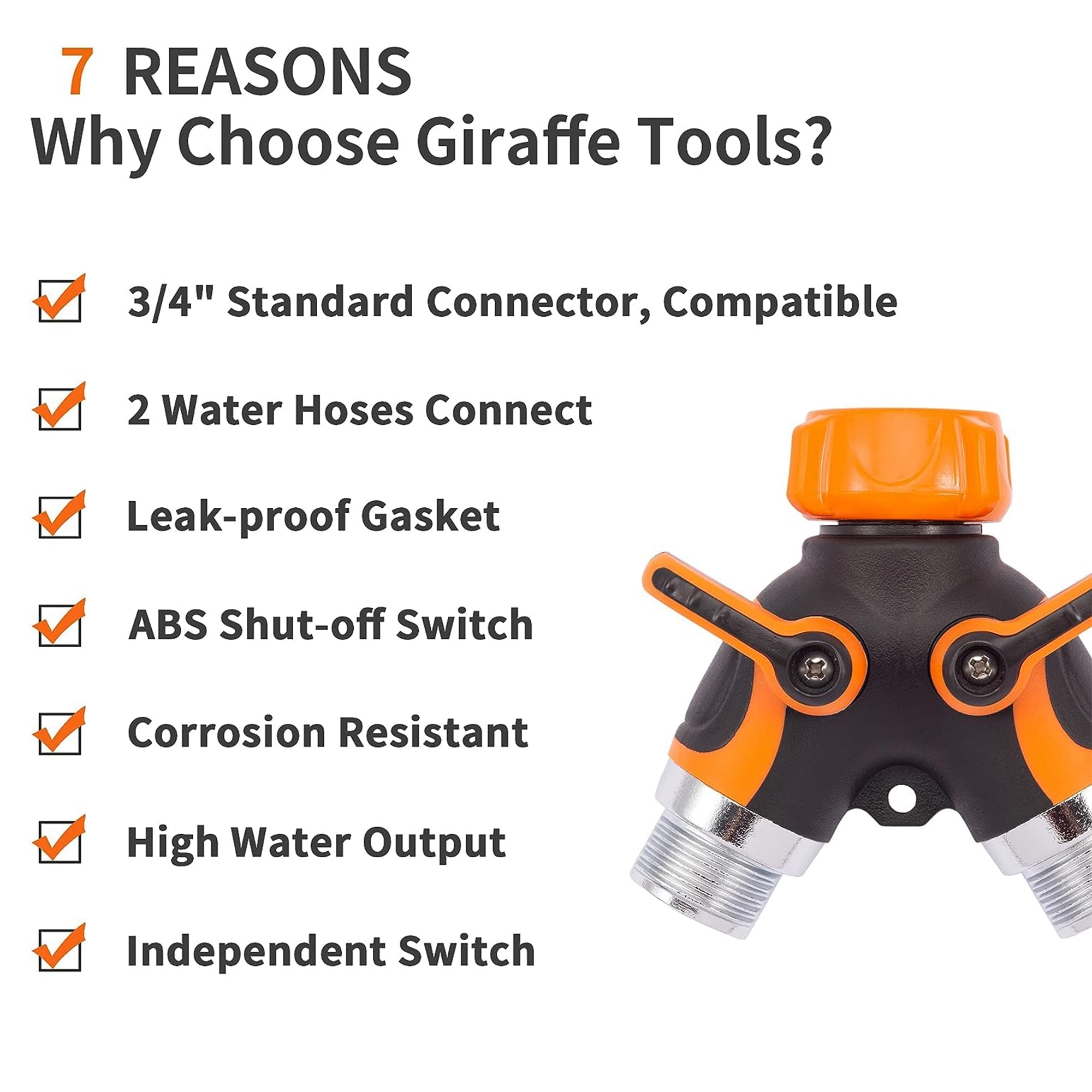 Metal Water Hose Splitter-M.O.R.E.