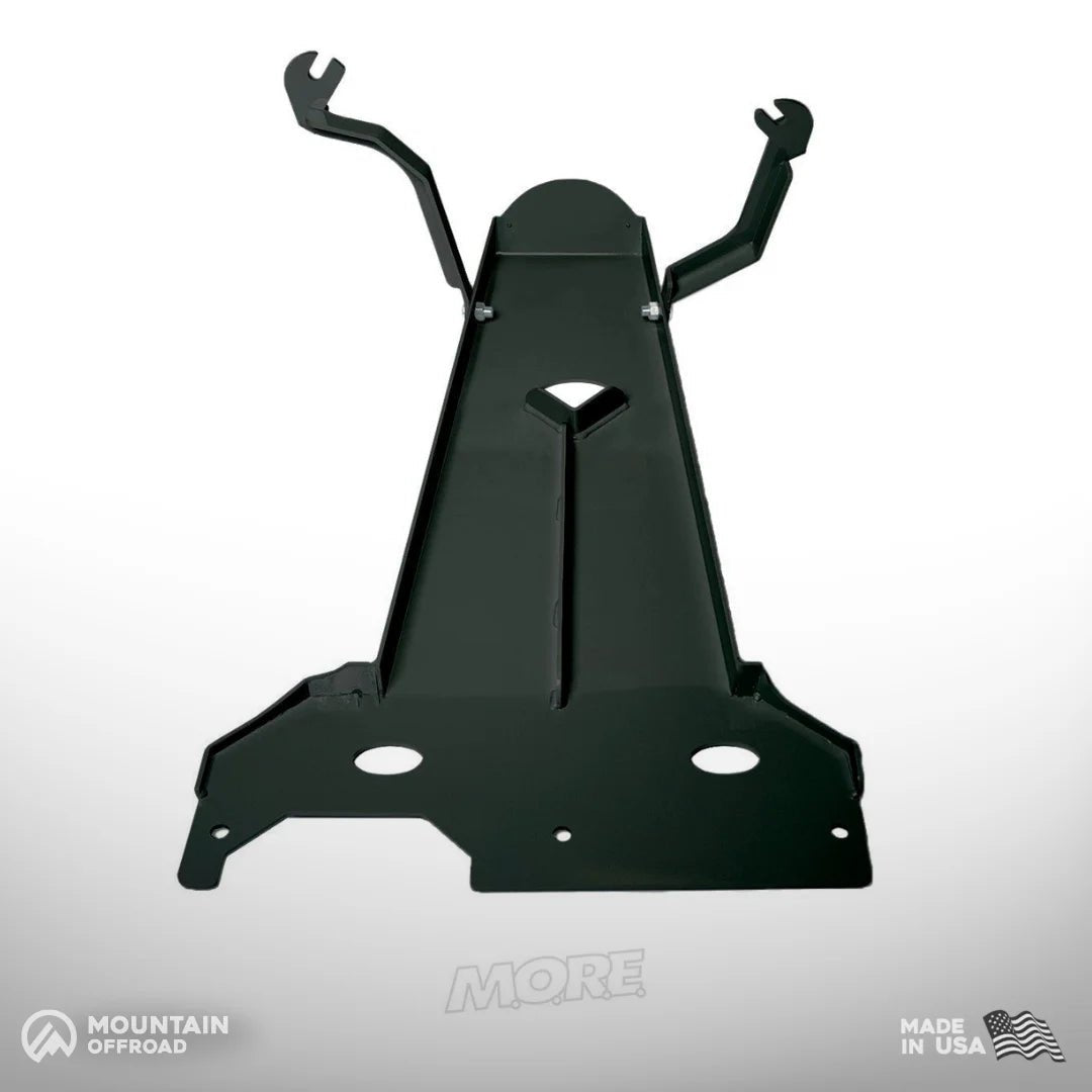 Oil Pan and Transmission Skid Plate for Jeep Wrangler JK (2007-18) Aluminum-M.O.R.E.