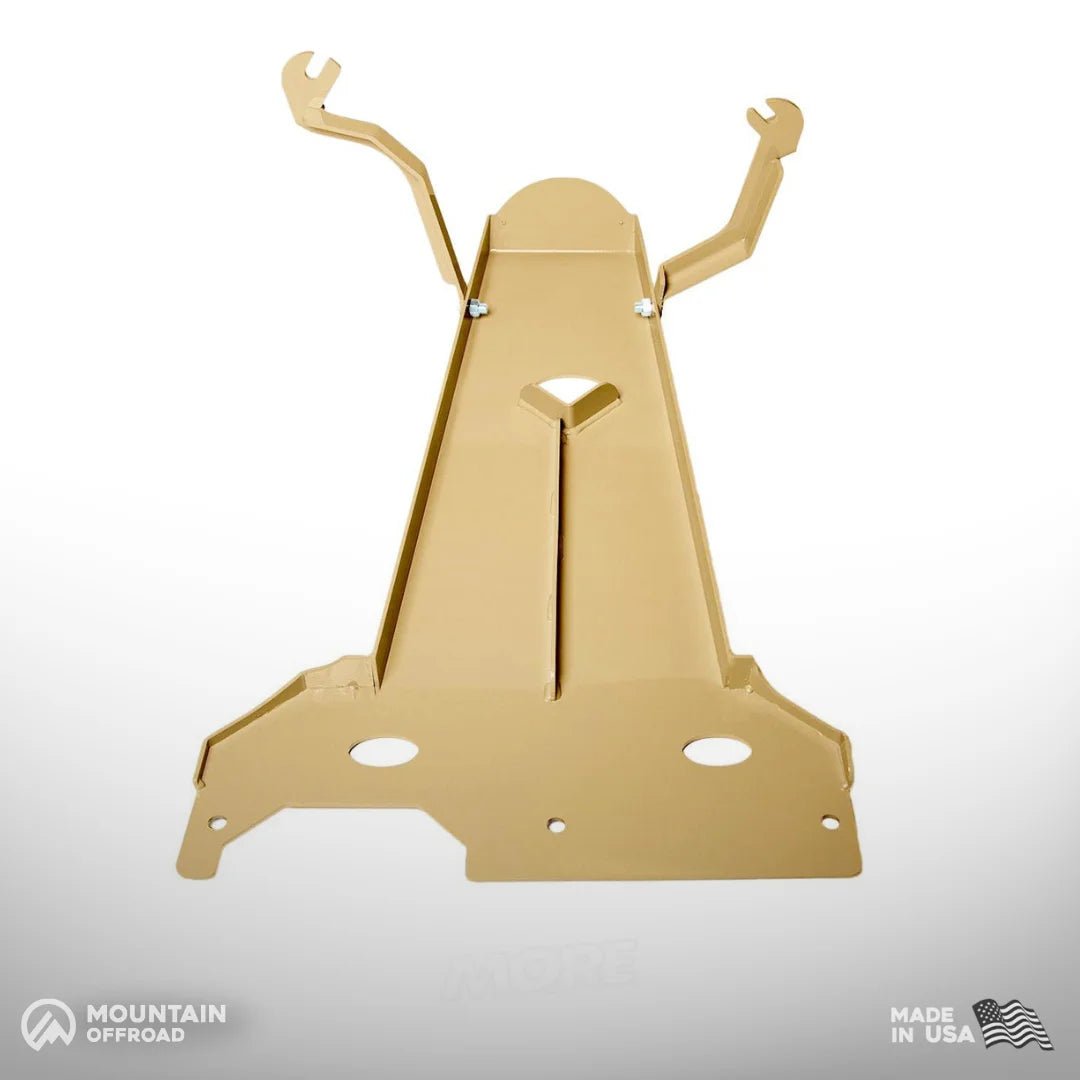 Oil Pan and Transmission Skid Plate for Jeep Wrangler JK (2007-18) Aluminum-M.O.R.E.