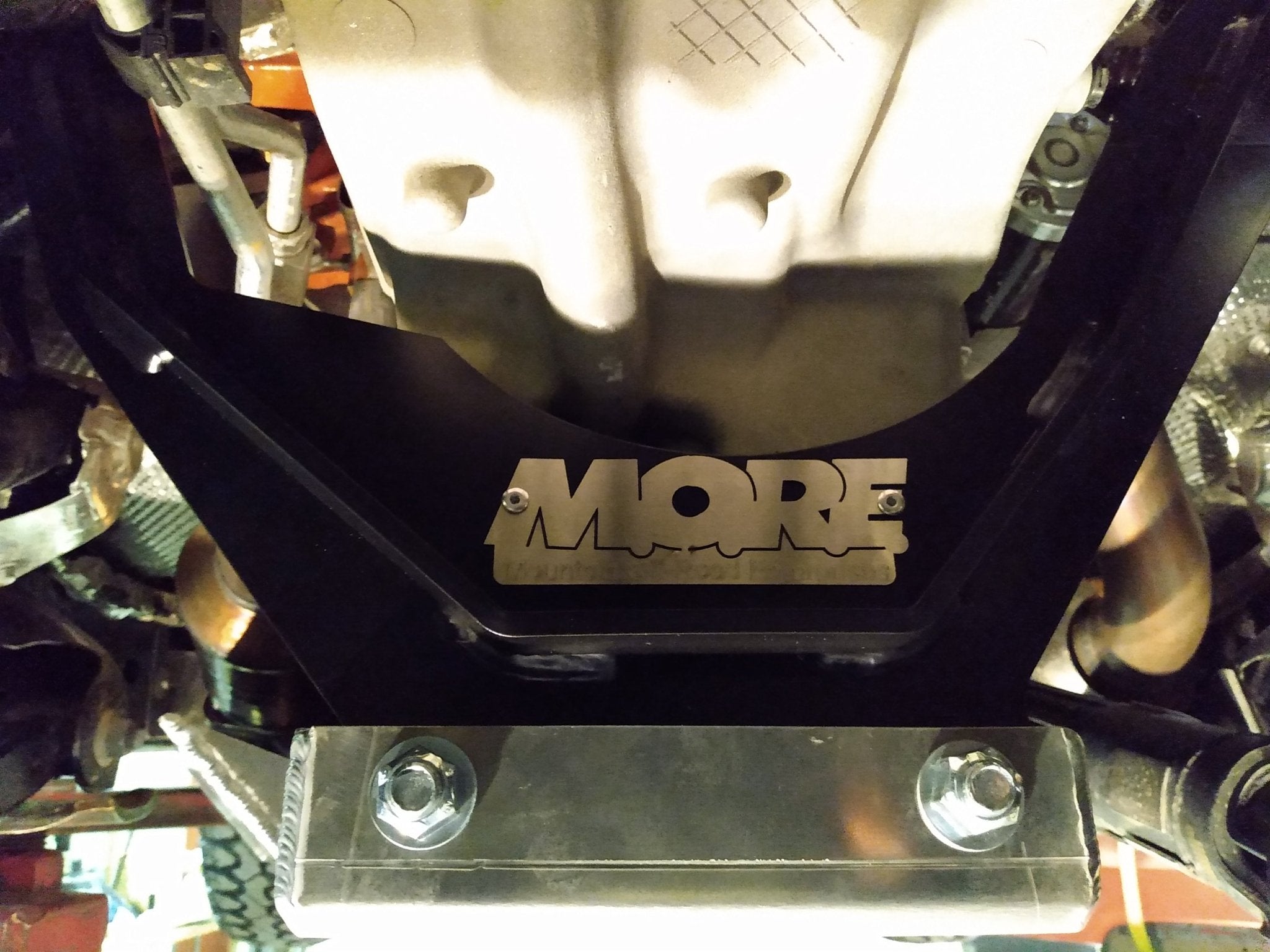 Oil Pan / Transmission Skid Plate (Aluminum) for Jeep Wrangler JL with 392 HEMI (6.4L) (2021+)-M.O.R.E.