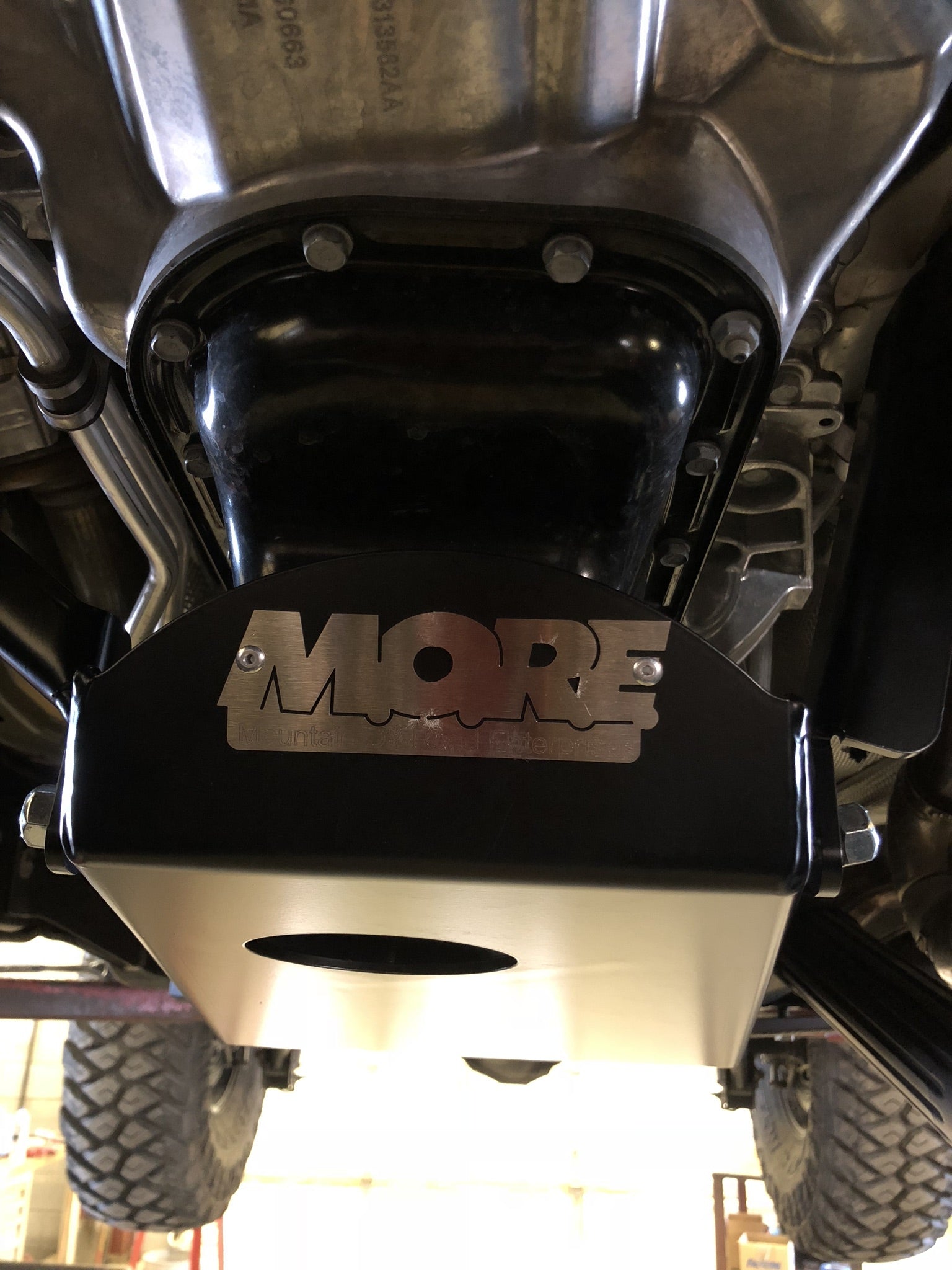 Oil Pan / Transmission Skid Plate for Jeep Wrangler JL with 2.0L Turbo (2018+)-M.O.R.E.