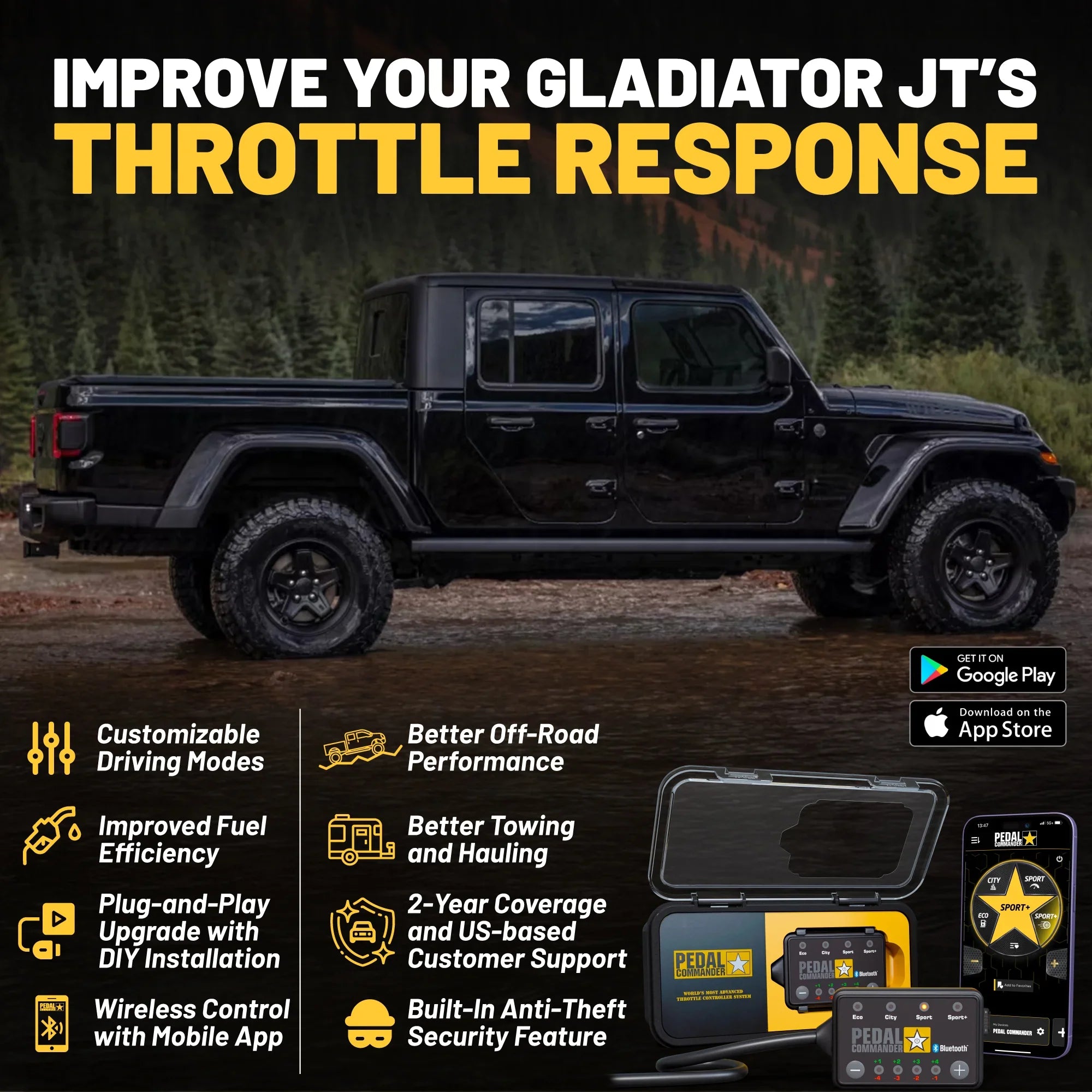Pedal Commander for Jeep Gladiator-M.O.R.E.