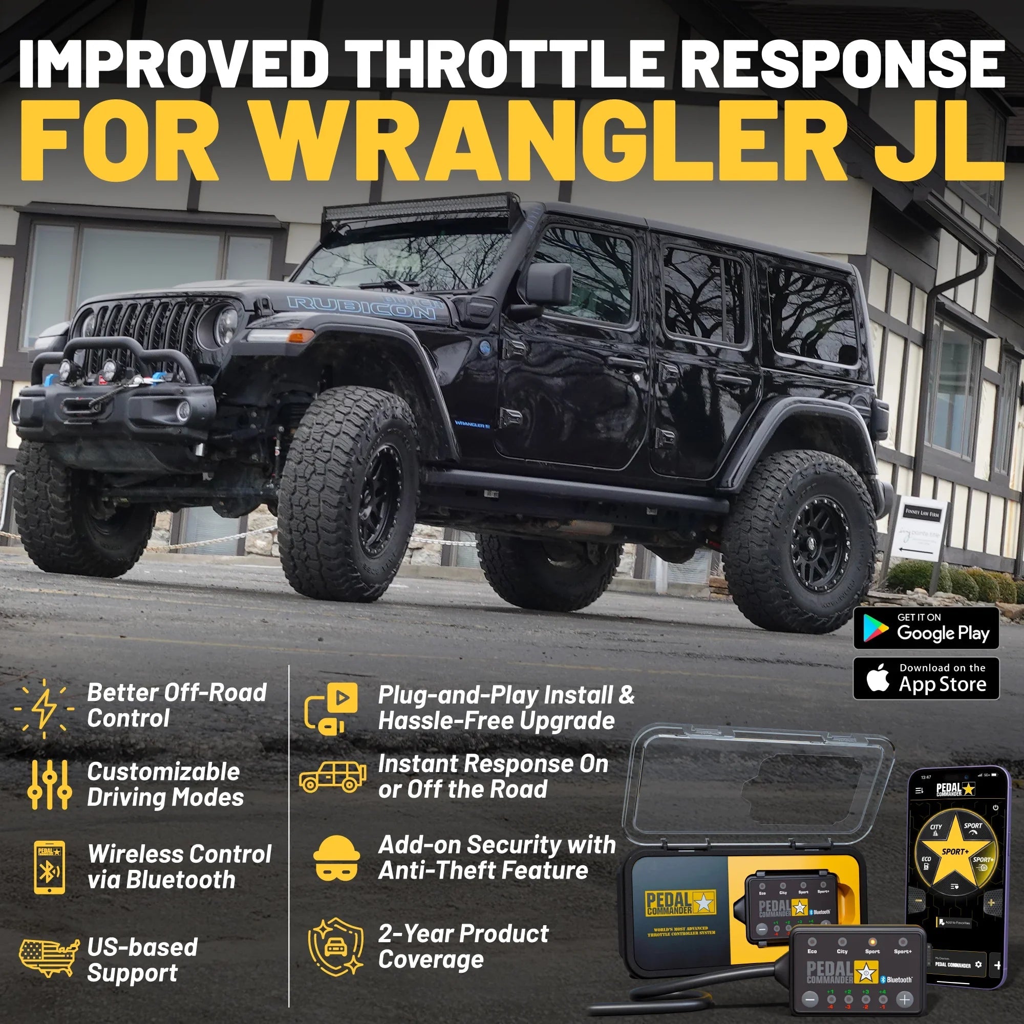 Pedal Commander for Jeep Wrangler-M.O.R.E.