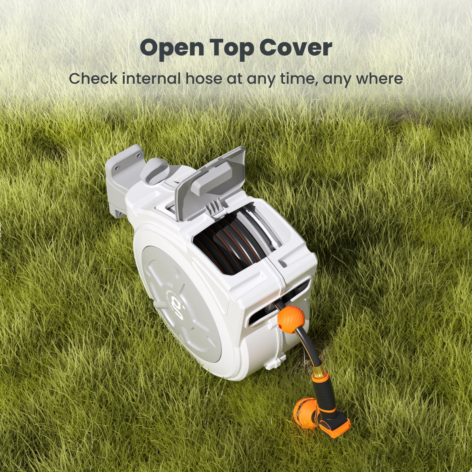 Retractable Garden Hose Reel-1/2 in-65ft-M.O.R.E.