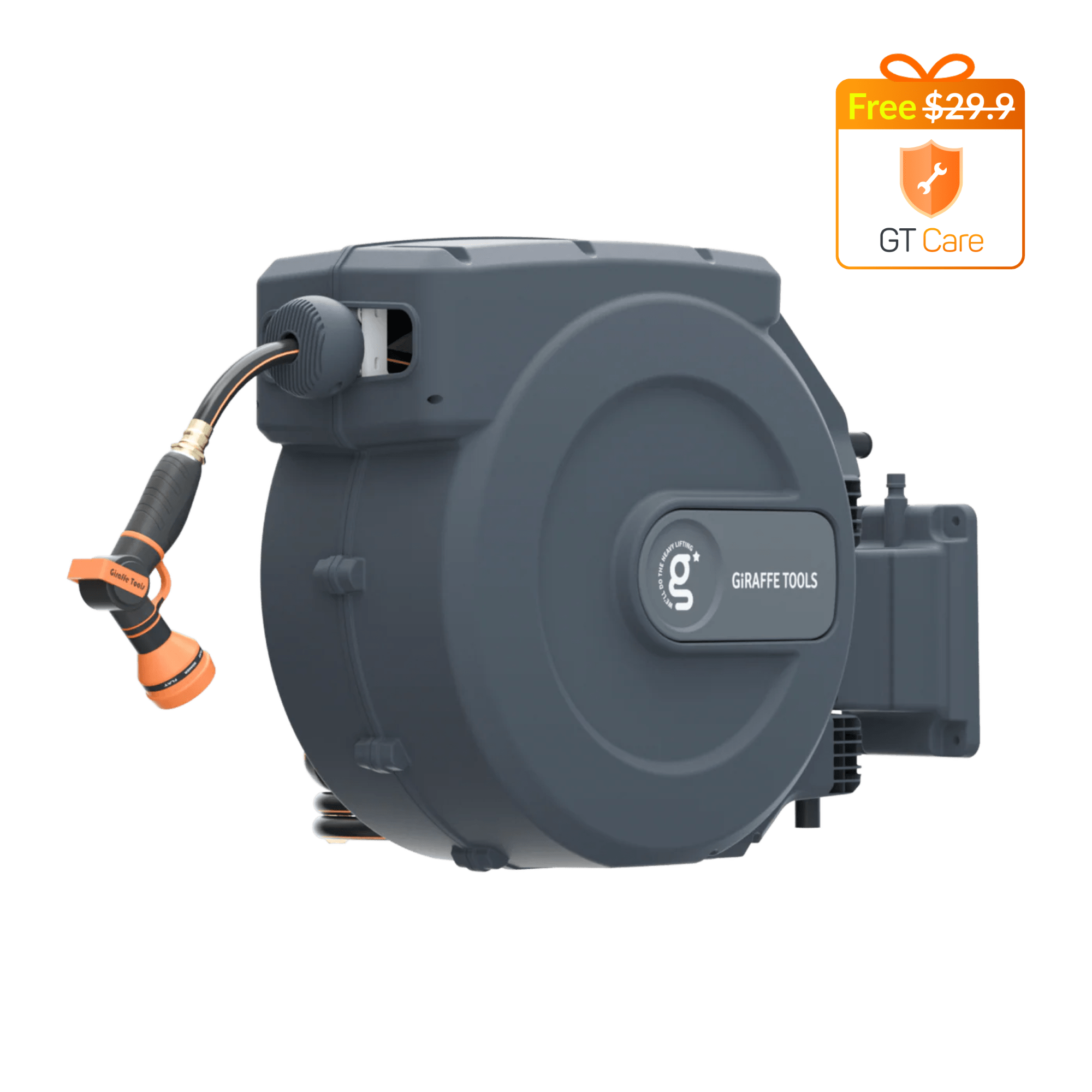 Retractable Garden Hose Reel-1/2in-155ft-M.O.R.E.