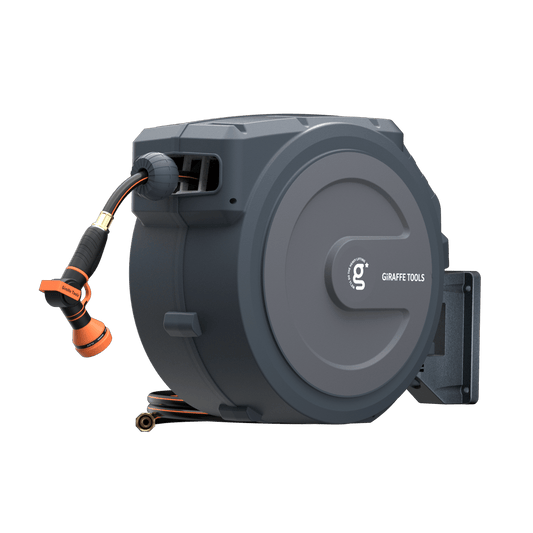 Retractable Garden Hose Reel-5/8in-90ft-M.O.R.E.