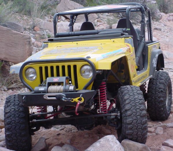 "Rock Proof" Front Bumper: Stubby for Jeep Wrangler TJ (1997-06) / Wrangler Unlimited LJ (2004-06)-M.O.R.E.