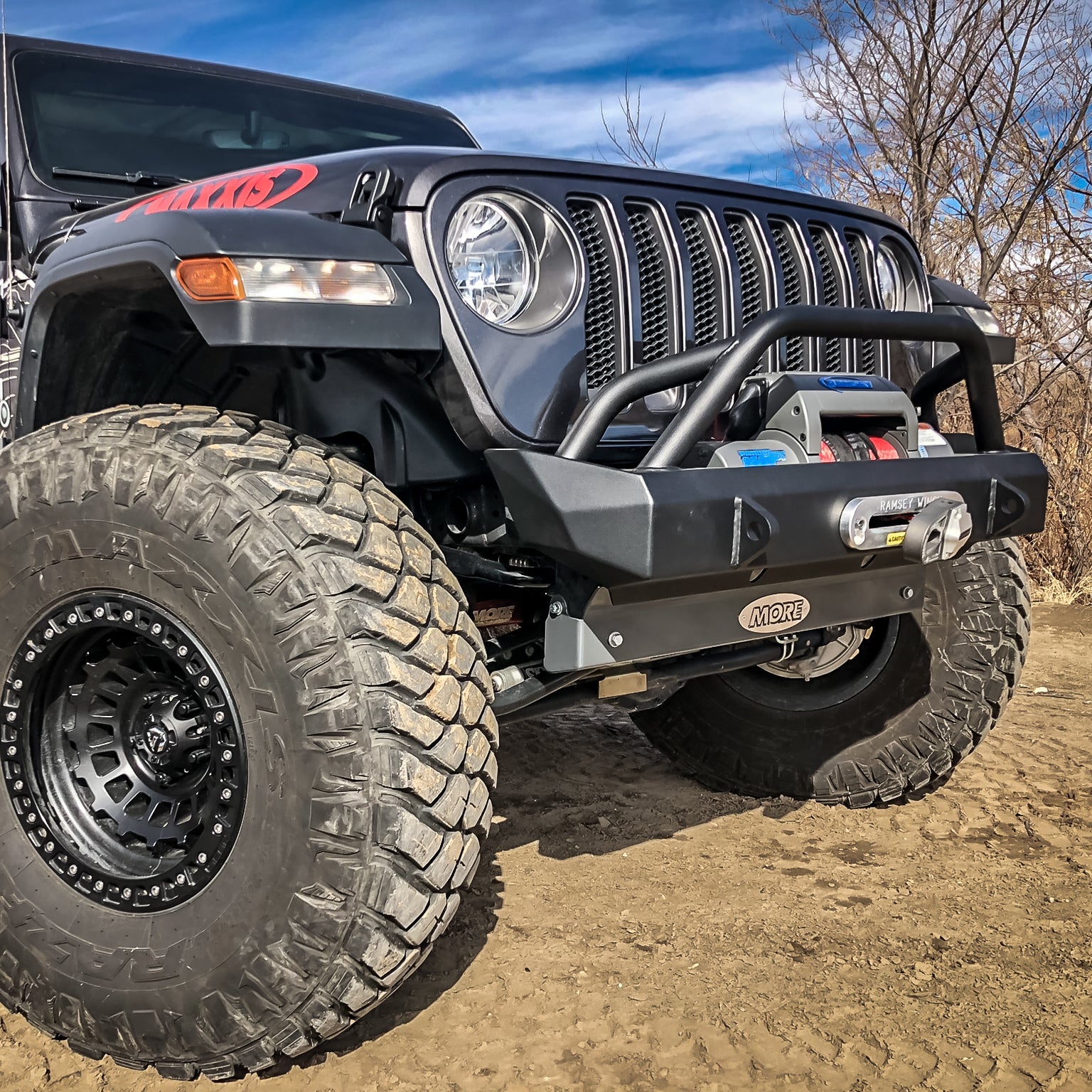 "Rock Proof" Front Bumper with Tube Work for Jeep Wrangler JL (2018+)-M.O.R.E.