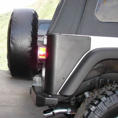 "Rock Proof" Rear Bumper with Clevis Mounts for Jeep Wrangler YJ (1987-95)-M.O.R.E.