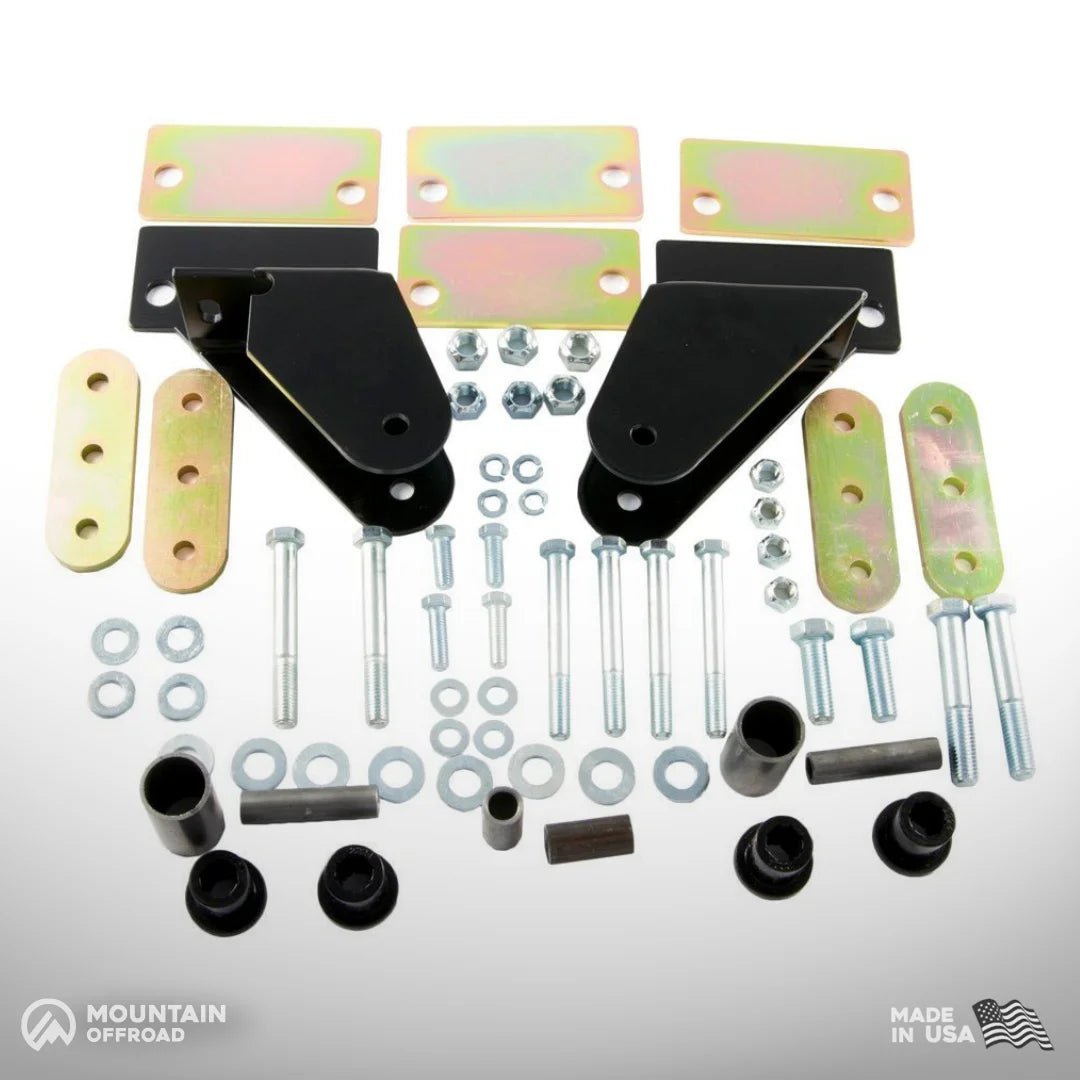 Shackle Reversal System for Jeep CJ (1976-86) with 2.5" YJ Springs-M.O.R.E.