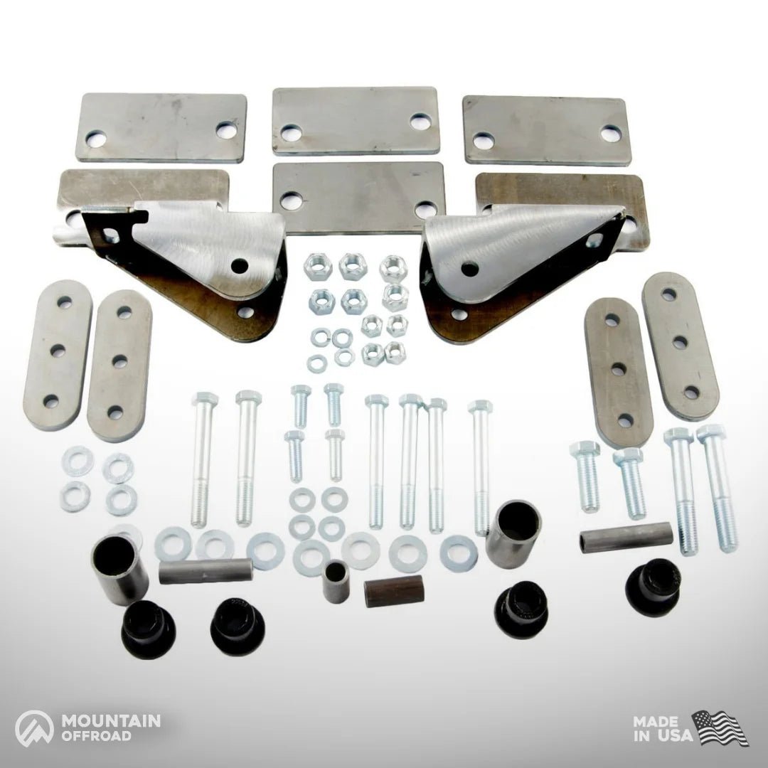 Shackle Reversal System for Jeep CJ (1976-86) with 2.5" YJ Springs-M.O.R.E.