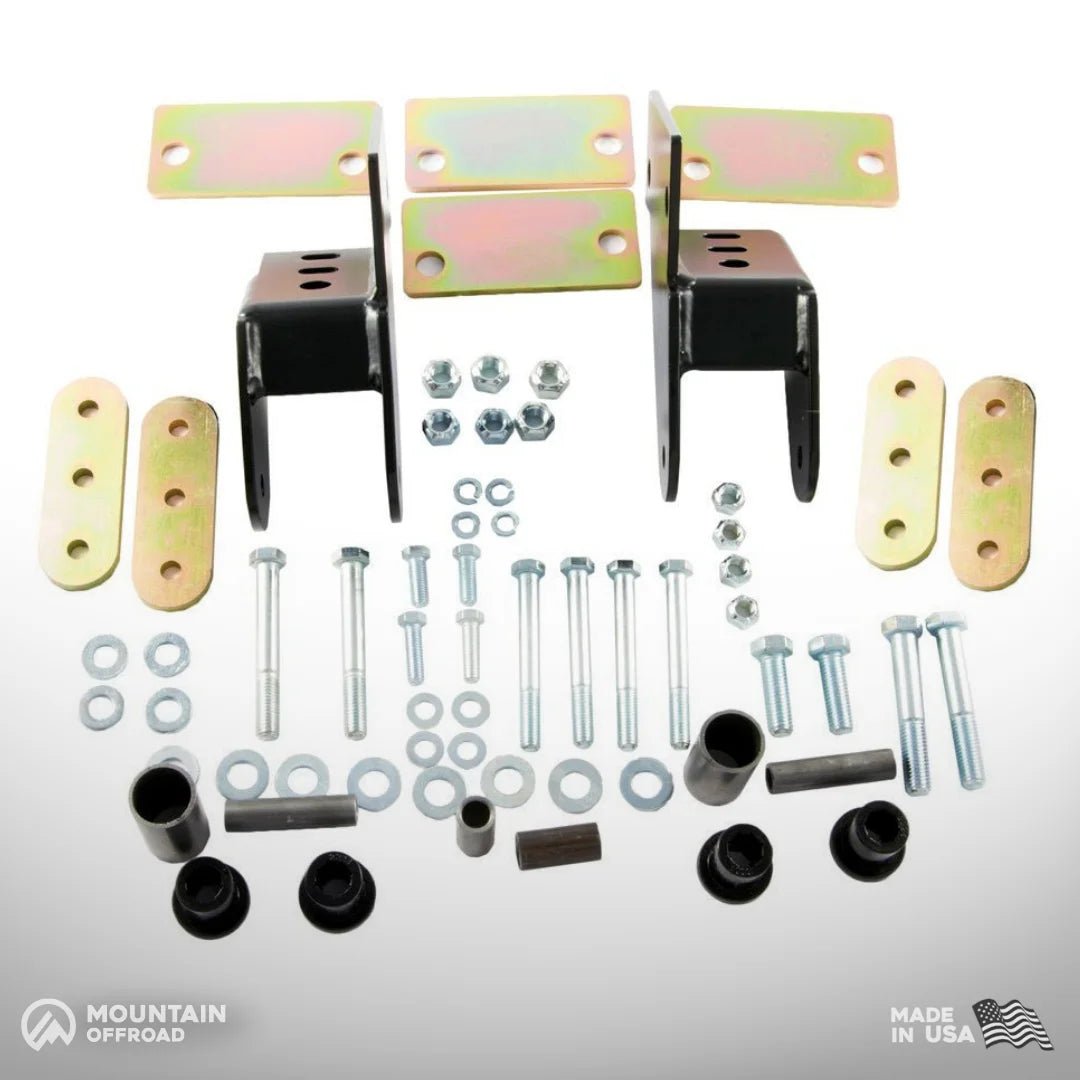 Shackle Reversal System for Jeep CJ (1976-86) with 2.5" YJ Springs-M.O.R.E.