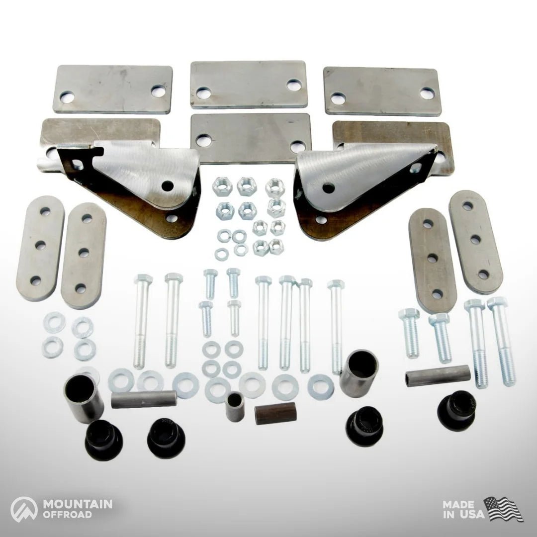 Shackle Reversal System for Jeep CJ (1976-86) with 2.5" YJ Springs-M.O.R.E.