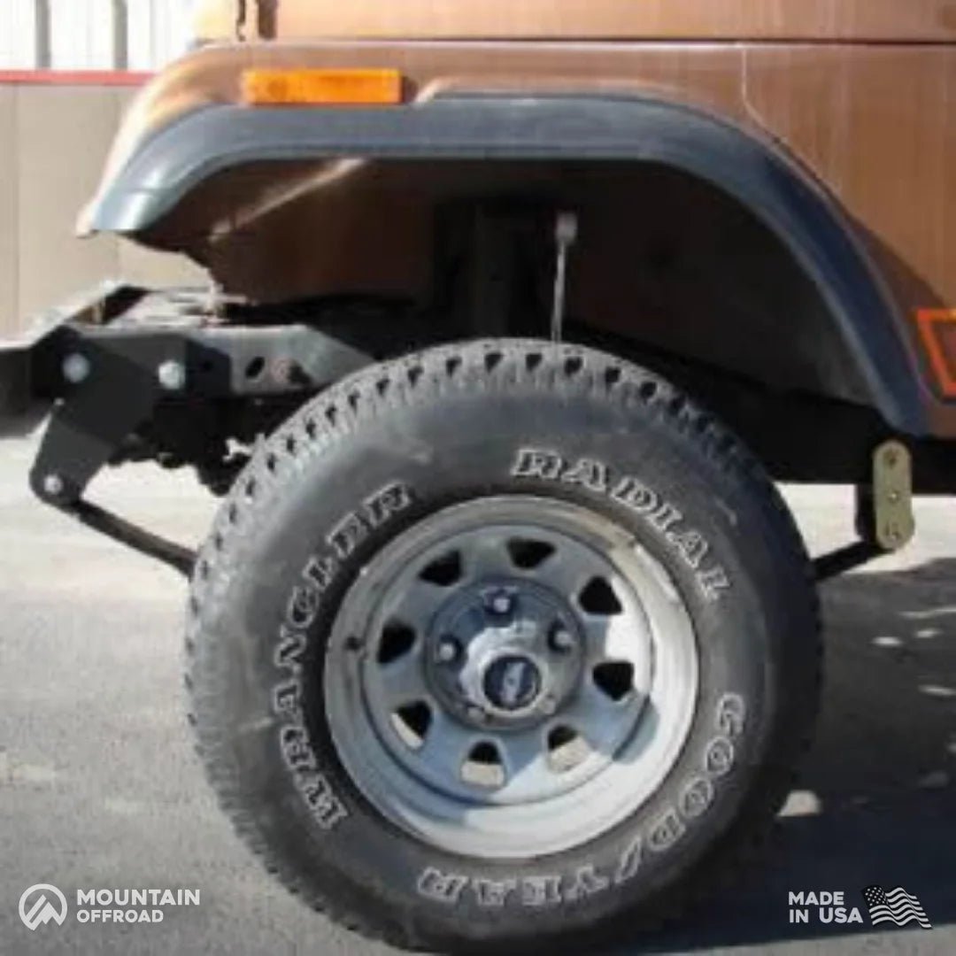 Shackle Reversal System for Jeep CJ (1976-86) with 2.5" YJ Springs-M.O.R.E.