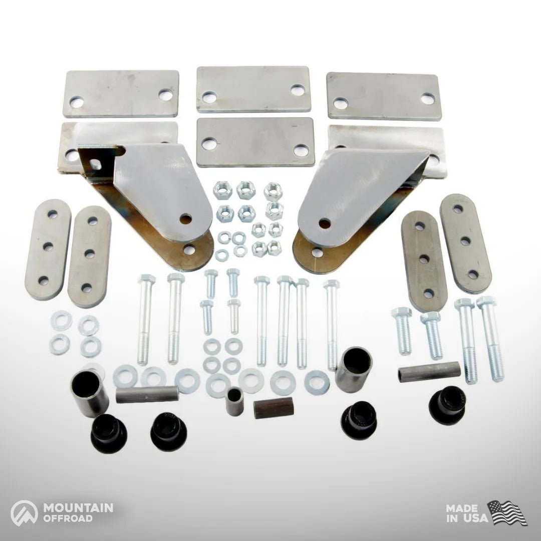 Shackle Reversal System for Jeep CJ (1976-86) with 2.5" YJ Springs-M.O.R.E.