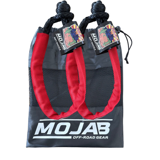 Soft Shackle 1/4'' x 24'' with sleeve and bag (Set of 2 Shackles) (Lifetime Warranty)-M.O.R.E.