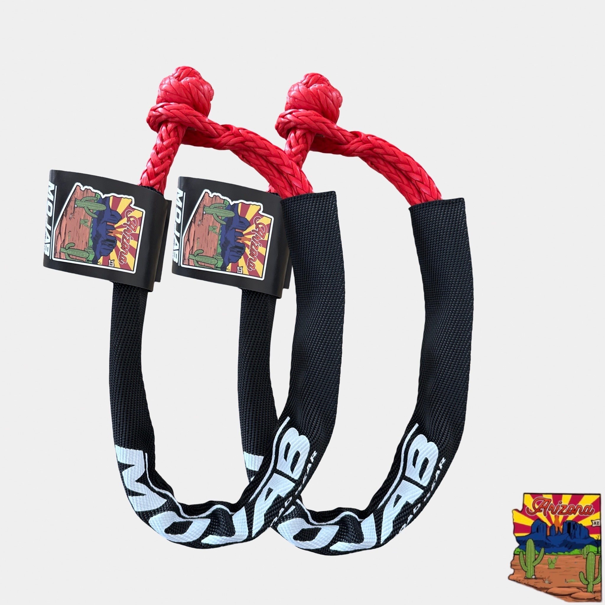 Soft Shackle 1/4'' x 24'' with sleeve and bag (Set of 2 Shackles) (Lifetime Warranty)-M.O.R.E.