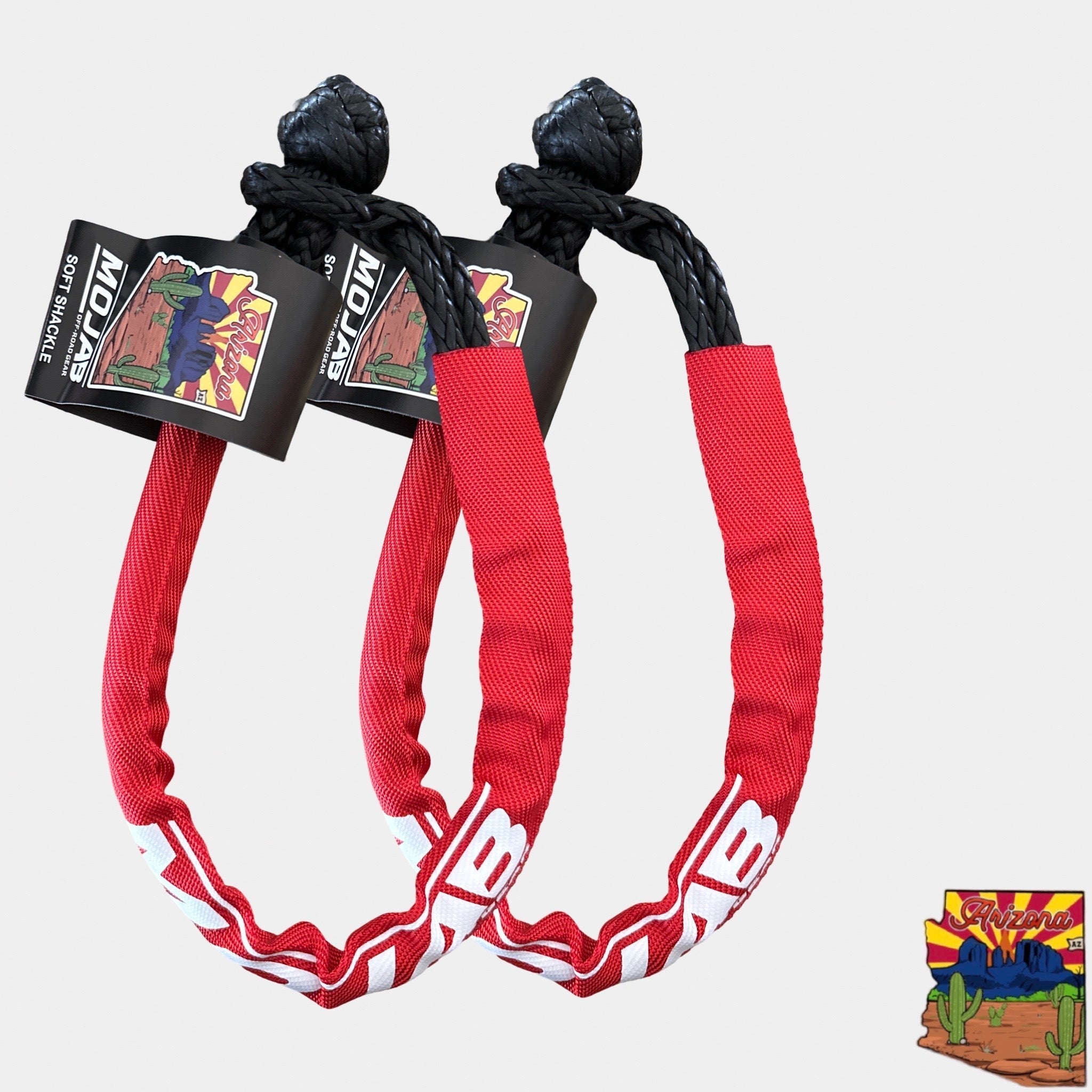 Soft Shackle 1/4'' x 24'' with sleeve and bag (Set of 2 Shackles) (Lifetime Warranty)-M.O.R.E.