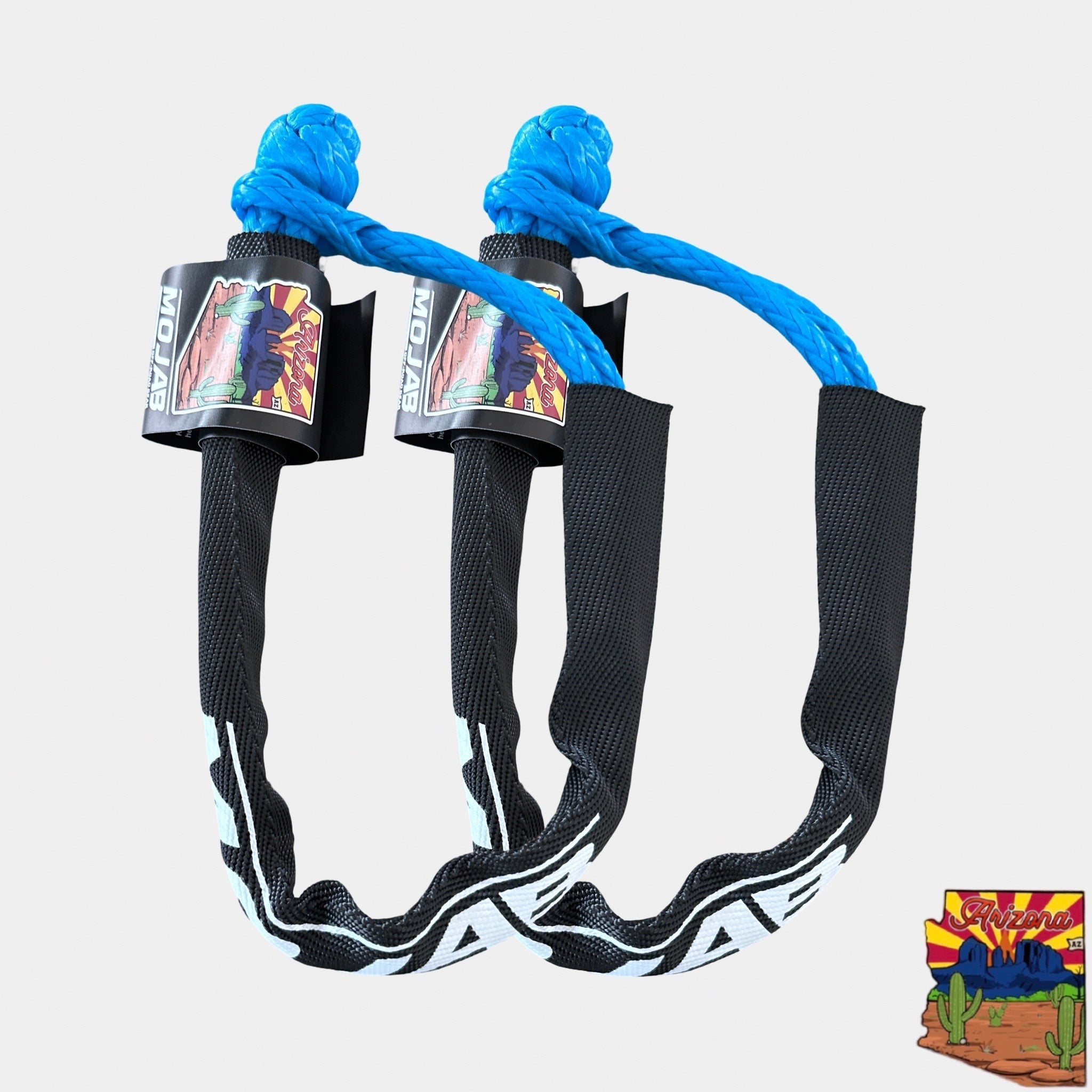 Soft Shackle 1/4'' x 24'' with sleeve and bag (Set of 2 Shackles) (Lifetime Warranty)-M.O.R.E.