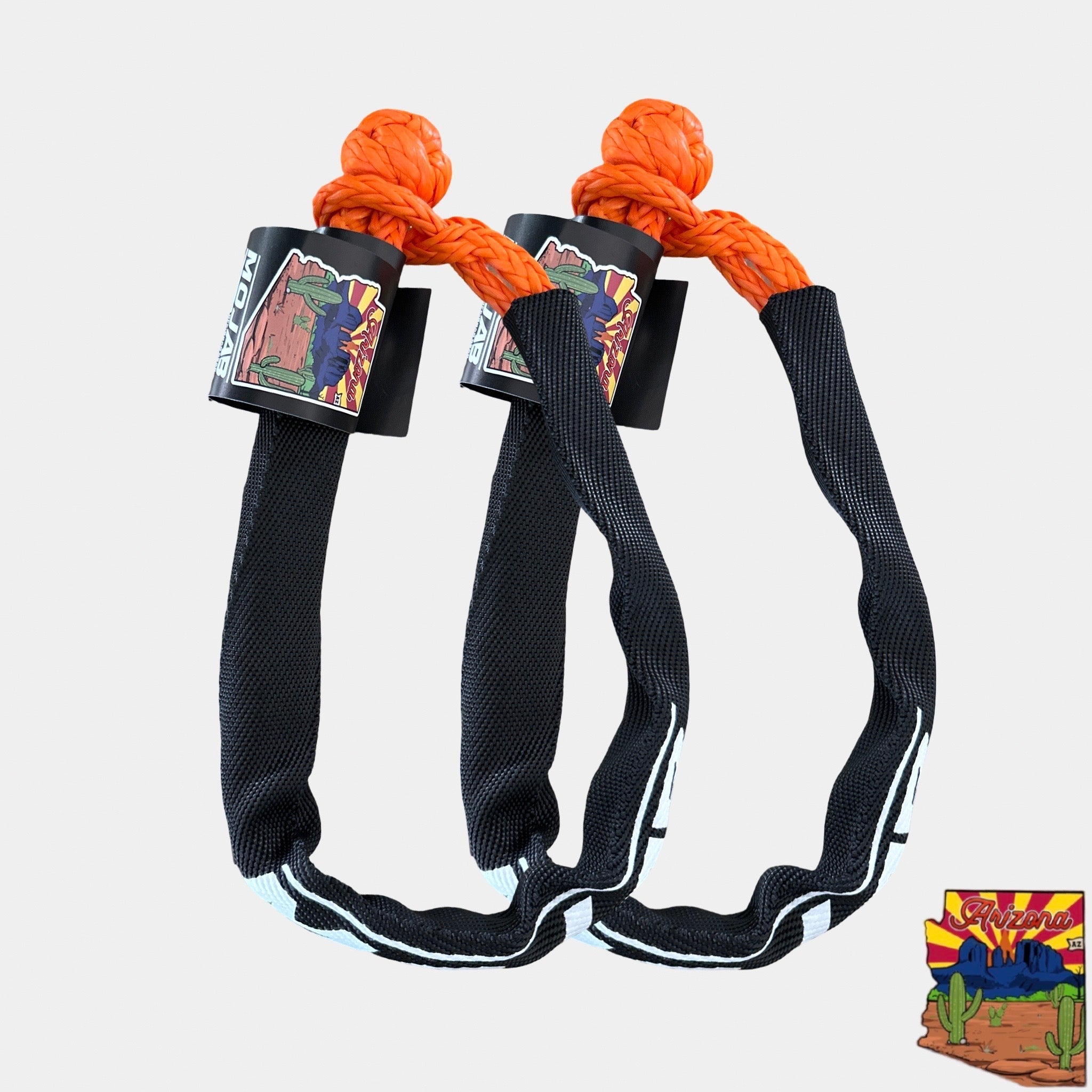 Soft Shackle 1/4'' x 24'' with sleeve and bag (Set of 2 Shackles) (Lifetime Warranty)-M.O.R.E.