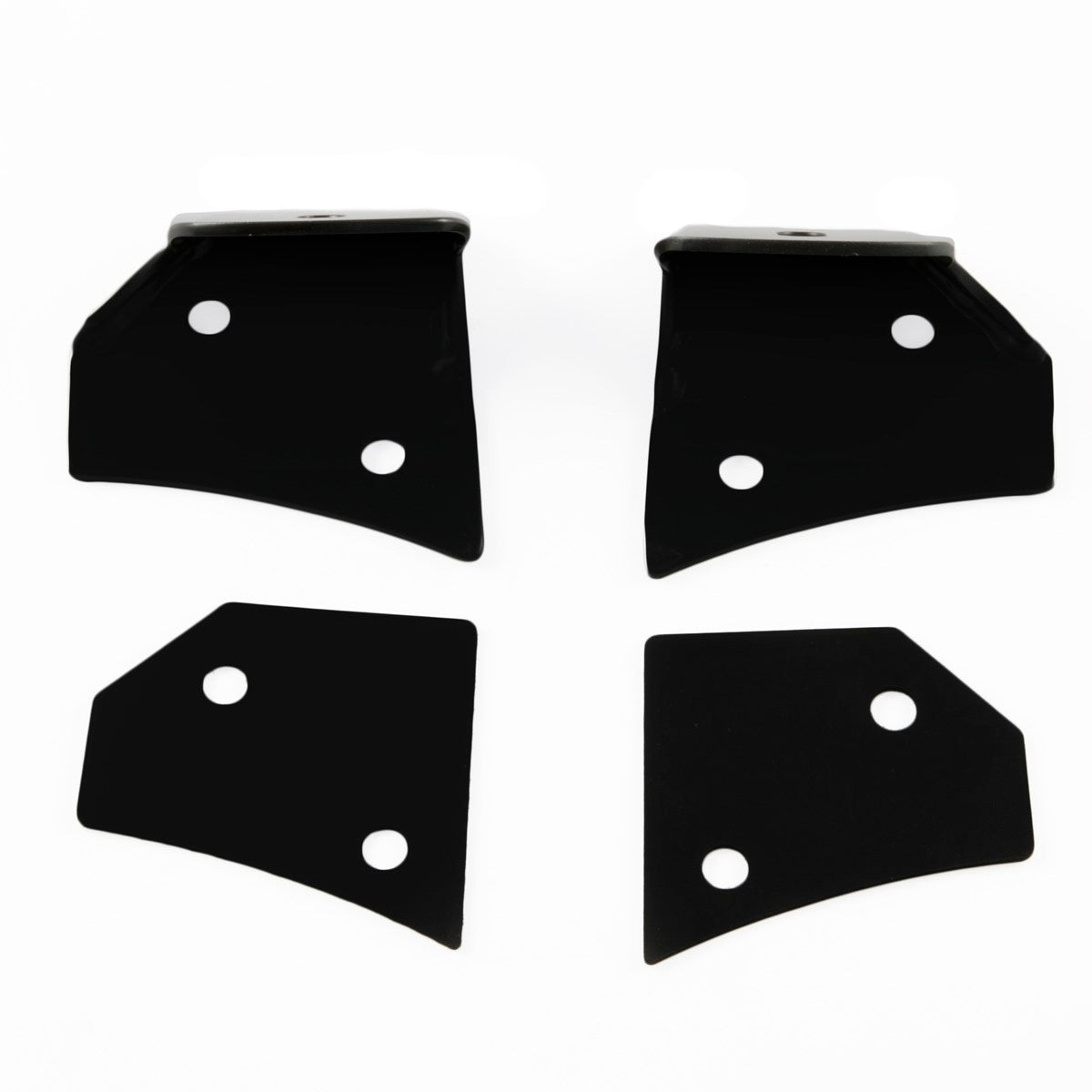 Windshield Light Brackets: Black (07+ JK)-M.O.R.E.