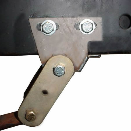 Shackle Reversal System with Bolt-On Spring Hanger Brackets for Jeep CJ (1976-86) with 2" CJ Springs-M.O.R.E.