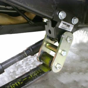 Shackle Reversal System with Bolt-On Shackle Hanger Brackets for Jeep CJ (1976-86) with 2.5" YJ Springs-M.O.R.E.