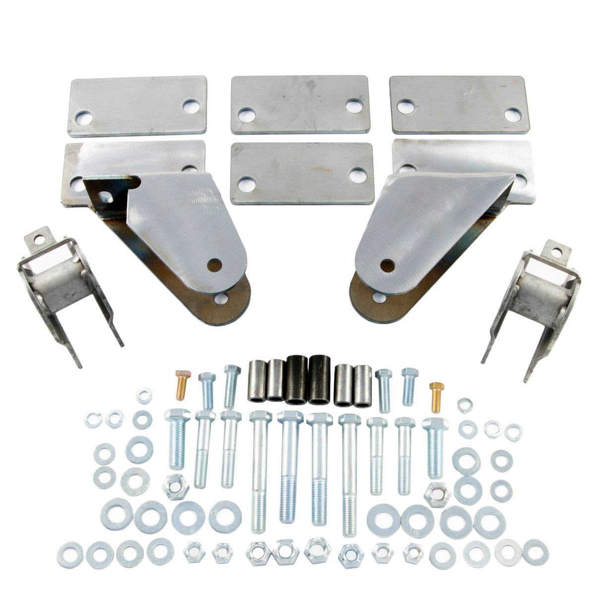 Shackle Reversal System with Bolt-On Shackle Hanger Brackets for Jeep CJ (1976-86) with 2.5" YJ Springs-M.O.R.E.