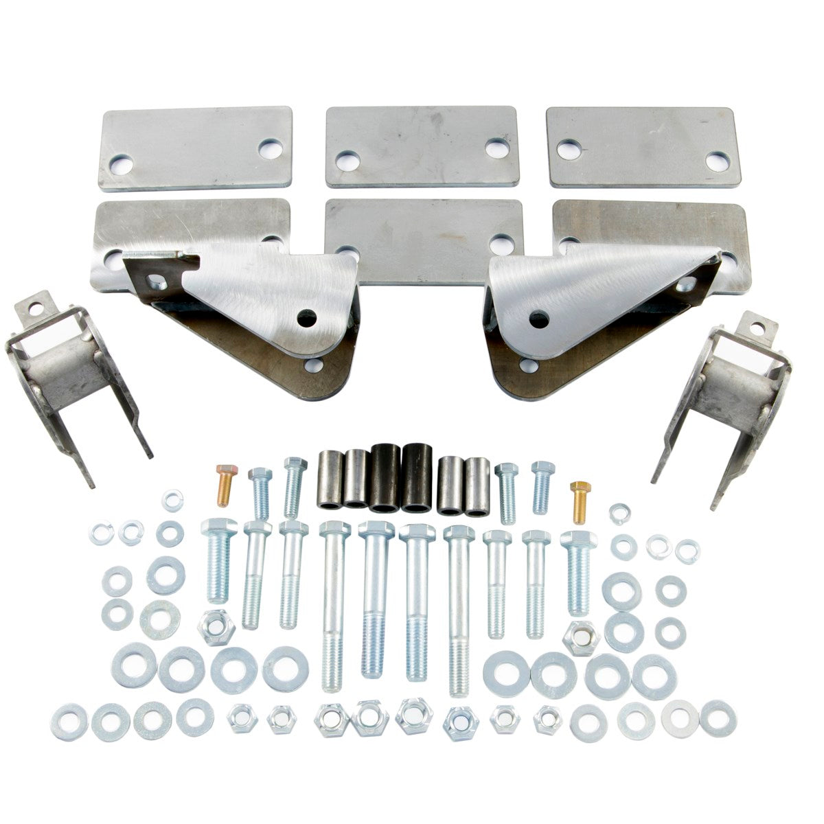 Shackle Reversal System with Bolt-On Shackle Hanger Brackets for Jeep CJ (1976-86) with 2.5" YJ Springs-M.O.R.E.