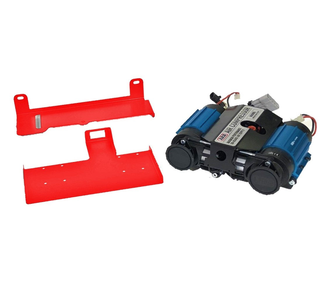 Bundle Pricing: ARB Mounting Bracket (ARBJKR) Rear Cargo & ARB Twin Air Compressor (CKMTA12) for Jeep Wrangler JK Unlimited 4 Door (2007-18)-M.O.R.E.