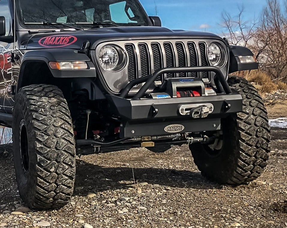 Rock Proof Front Bumper with Tube Work for Jeep Wrangler JL (2018+) –  M.O.R.E.