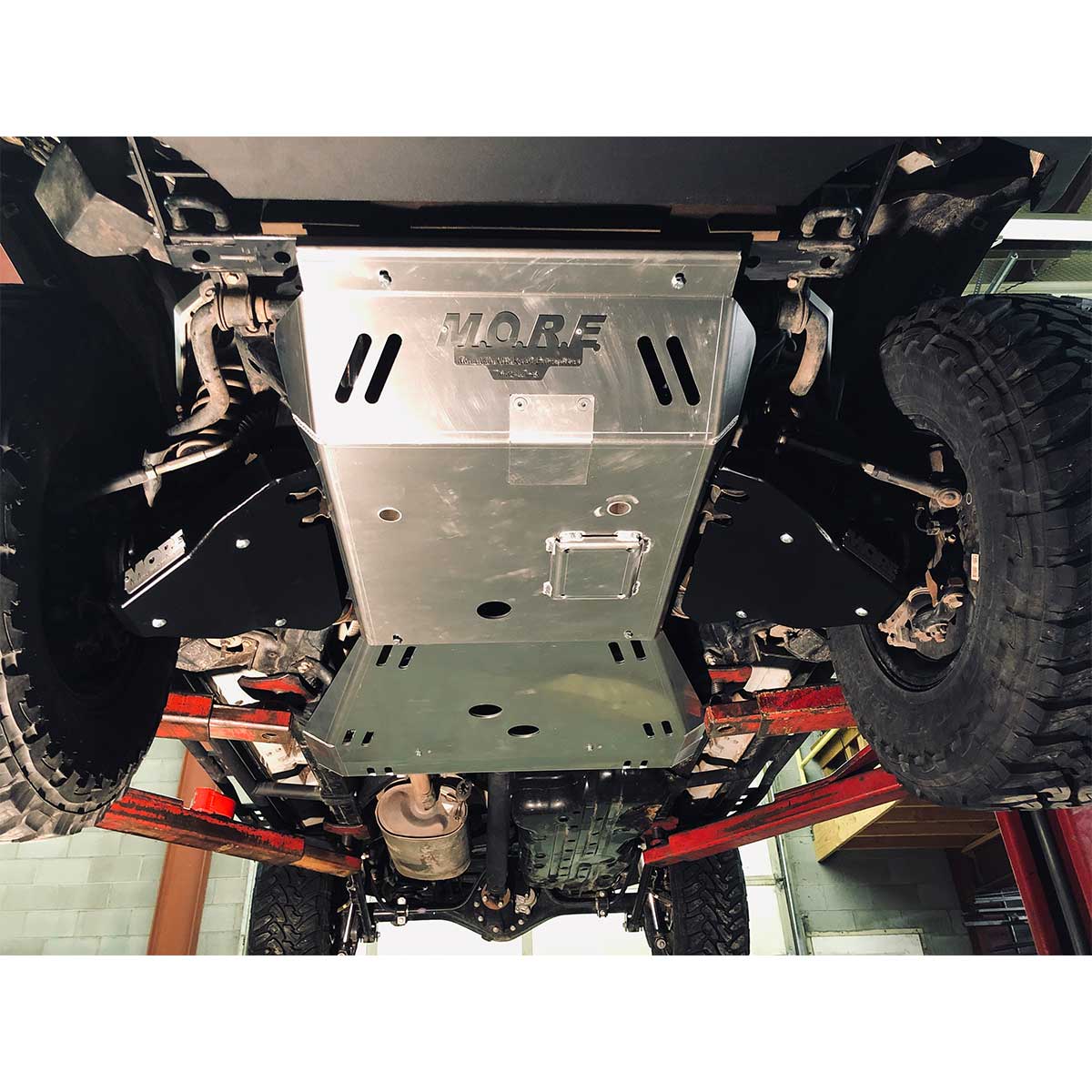 Front Skid Plate with KDSS (Aluminum) for Toyota 4Runner Gen 5 (2010-Current)-M.O.R.E.