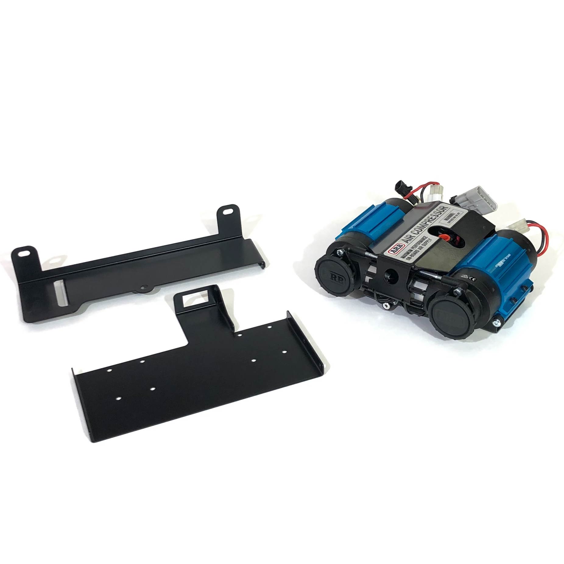 Bundle Pricing: ARB Mounting Bracket (ARBJKR) Rear Cargo & ARB Twin Air Compressor (CKMTA12) for Jeep Wrangler JK Unlimited 4 Door (2007-18)-M.O.R.E.