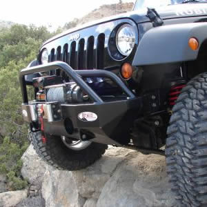 "Rock Proof" Front Bumper with Tube Work for Jeep Wrangler JK (2007-18)-M.O.R.E.