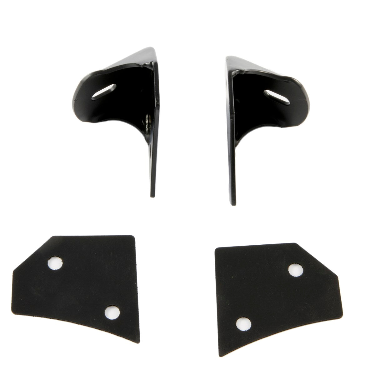 Windshield Light Brackets: Black (07+ JK)-M.O.R.E.