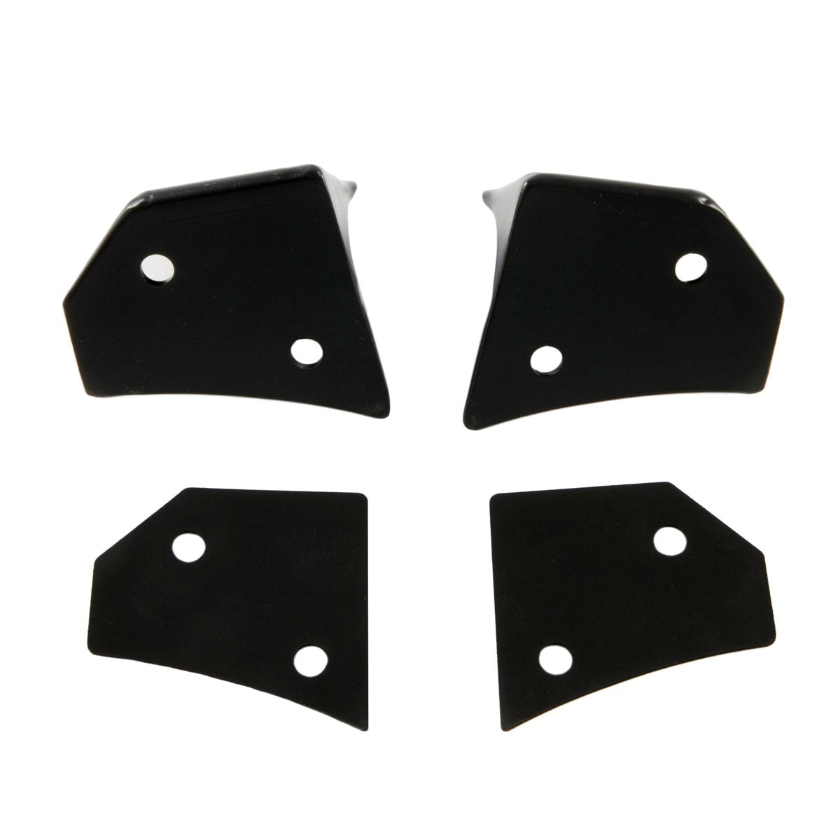 Windshield Light Brackets: Black (07+ JK)-M.O.R.E.