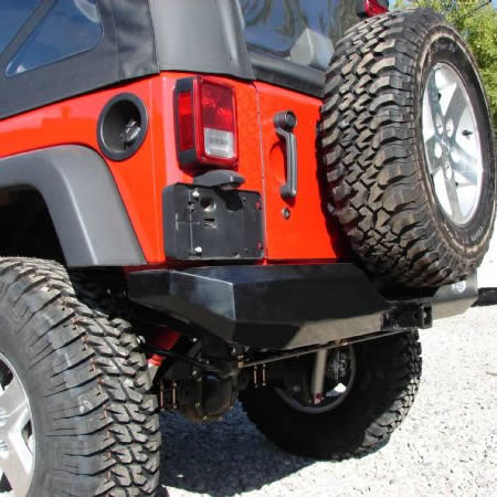 "Rock Proof" Rear Bumper with Clevis Mounts for Jeep Wrangler JK (2007-18)-M.O.R.E.