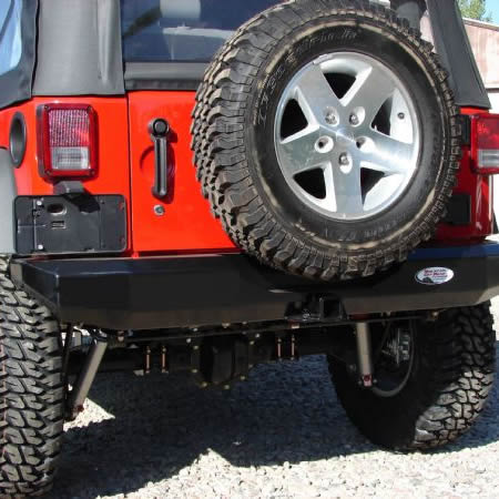 "Rock Proof" Rear Bumper with Clevis Mounts for Jeep Wrangler JK (2007-18)-M.O.R.E.