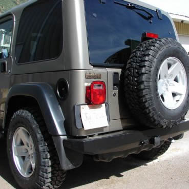 "Rock Proof" Rear Bumper with Clevis Mounts for Jeep Wrangler TJ (1997-06) / Wrangler Unlimited LJ (2004-06)-M.O.R.E.